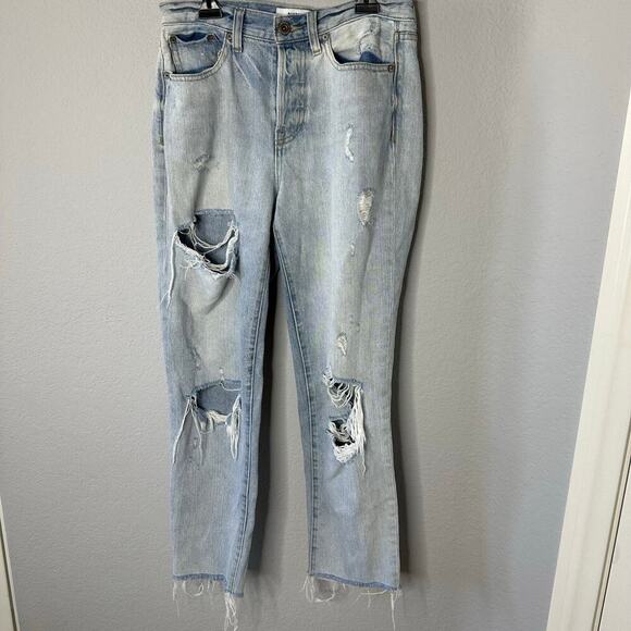 PISTOLA Jeans PRESLEY DISTRESSED HIGH RISE Raw hem  Size 26 Womens - Picture 1 of 4
